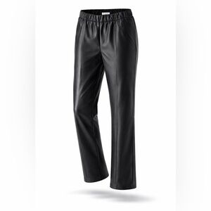 Pilcro Black Faux Leather Trousers